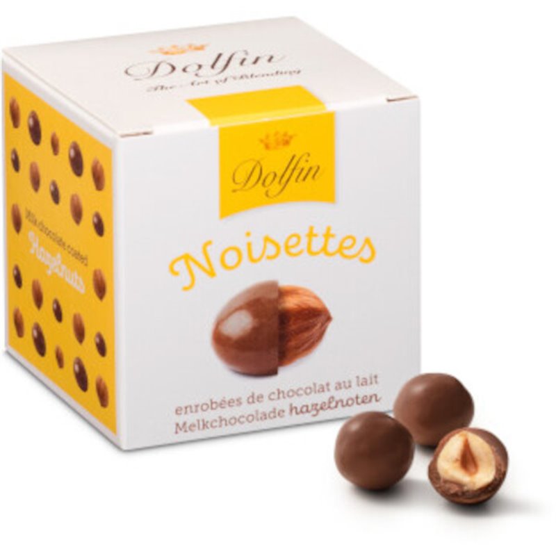 Hazelnoten omhuld met melkchocolade 115g