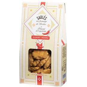 Sablés au Fromage de Brebis et Piment Espelette 80 g