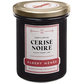 Extra jam of black cherries 280g french