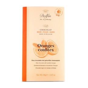 Black Chocolate Candied Oranges 70g