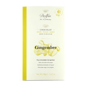 Black Chocolate Fresh Ginger 70g