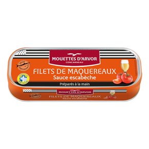 Filets Maquereaux Sauce Escabèche 169g