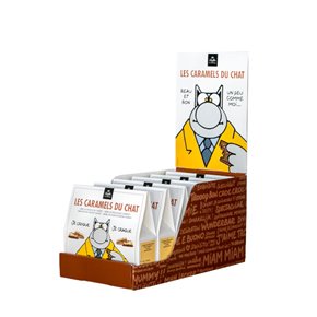 Caramel & Chocolat LE CHAT - Milk chocolate & almonds 150g