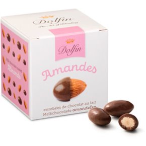 Amandelen omhuld met melkchocolade 115g