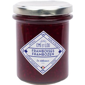 Konfituur raspberries 215g