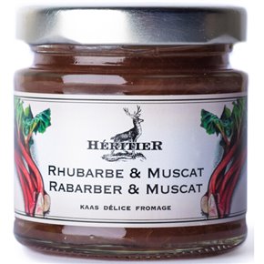 Kaaszoetigheid rabarber & muskaatwijn 130g