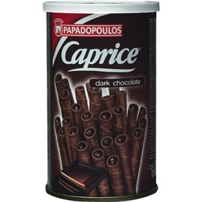 Caprice wafelpijpjes Zwarte Choc. 115g