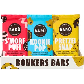 Barú Bonkers Bars gemengde display 3x12 repen  36x 85g