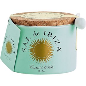 Fleur de Sel, Ceramic Container with small Porcelain Spoon 150g